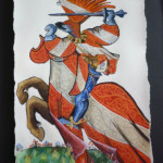 enluminure sur papier Mr de Neufchâtel pour armagnac 700 Mr de Neufchâtel