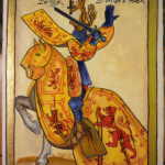 Interprétation du Duc d'Ecosse enluminure sur peau de mouton or à la feuille Interprétation du Duc d'Ecosse